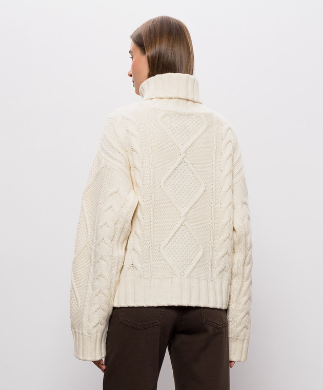 Woolrich Светр з вовною кольору айворі CFWWKN2061FRUF0706 зображення 4