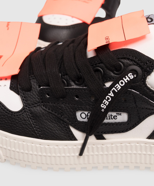 Off-White Чорні комбіновані кросівки 3.0 Court OF06206101 зображення 5