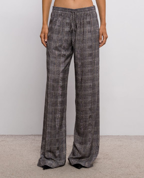 Ermanno Scervino Брюки в клетку с кристаллами D492P353CTXHF
