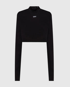 Off-White Чорний топ 2FB00628T
