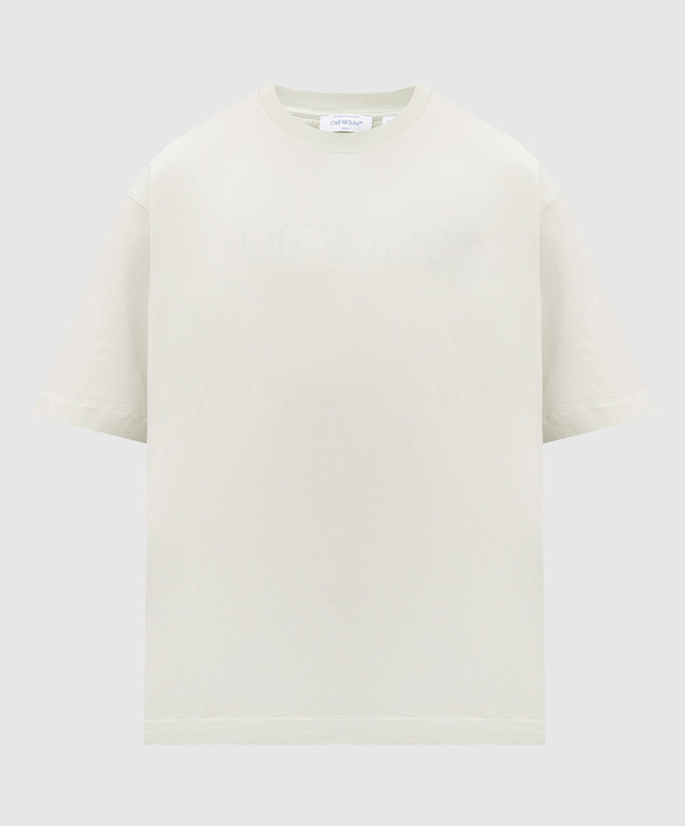 Off-White Зелена футболка з принтом логотипа 44MAA120S26J00H