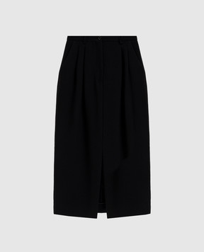 Dolce&Gabbana Чорна спідниця міді з вовни F4DKTTFU2L8