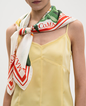 Max & Co Хустка BATTISTA із шовку в квітковий принт MCABATTISTA