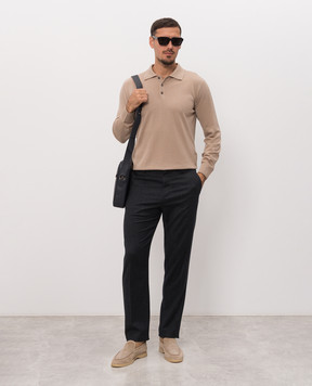 Canali Серые брюки из шерсти AR03472V91675
