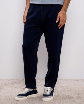 Brunello Cucinelli Синие спортивные штаны MM8313243G