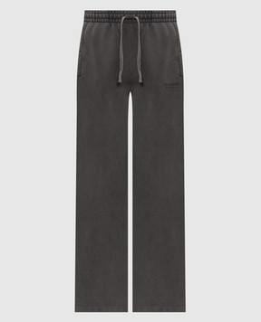 Trussardi Серые спортивные брюки с принтом логотипа P8098000081NMP317F08