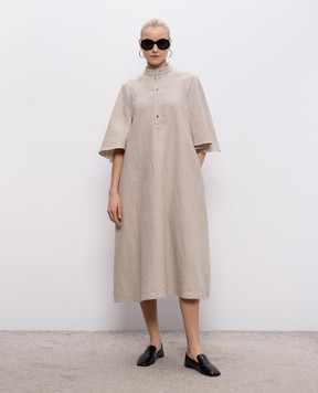 Intoca Бежева сукня з льону 261MITSDR1202