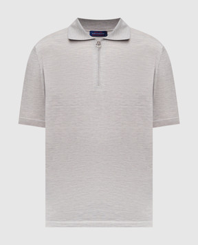 Stefano Ricci Сіре меланжеве поло з кашеміру W505020P32W26101