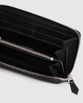 Dolce&Gabbana Черный кожаный кошелек с плетением BP1672AN419