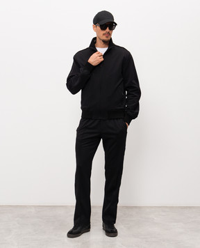 Dolce&Gabbana Черная спортивная куртка с логотипом G9CBKTFUGUL