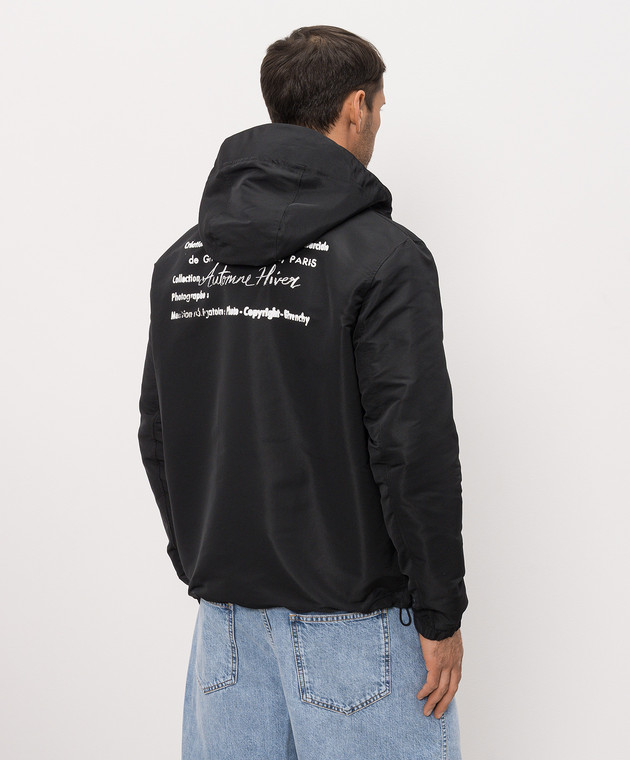 Givenchy Черная ветровка с принтом BM01JA1YMG изображение 4