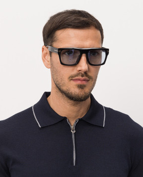 Tom Ford Черные очки Cyrus с монограммой FT1337F