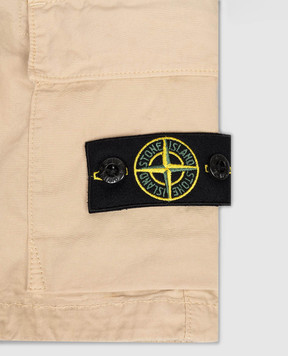 Stone Island Детские бежевые шорты карго L1S16L100002S000168