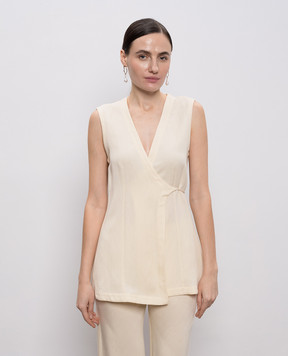 Faithfull Бежевий жилет Khai на запах з льоном FF4327LAE