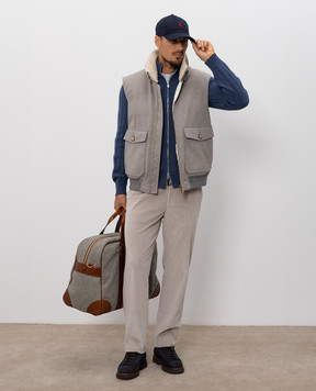 Brunello Cucinelli Кардиган з кашеміру синього кольору M22506006