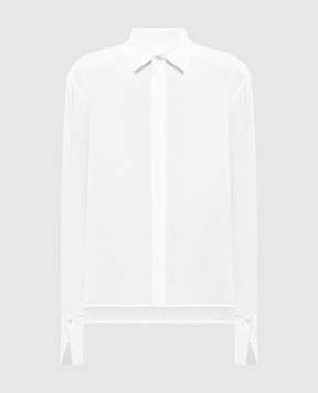 Dondup Белая блуза с шелком DC491SF0107DXXX