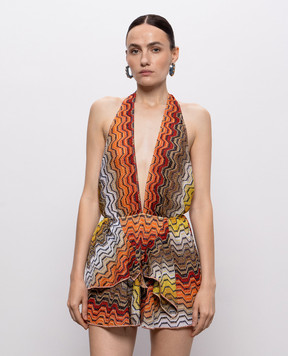 Missoni Сукня з відкритою спиною у візерунок з люрексом MS26SQ24BR015D