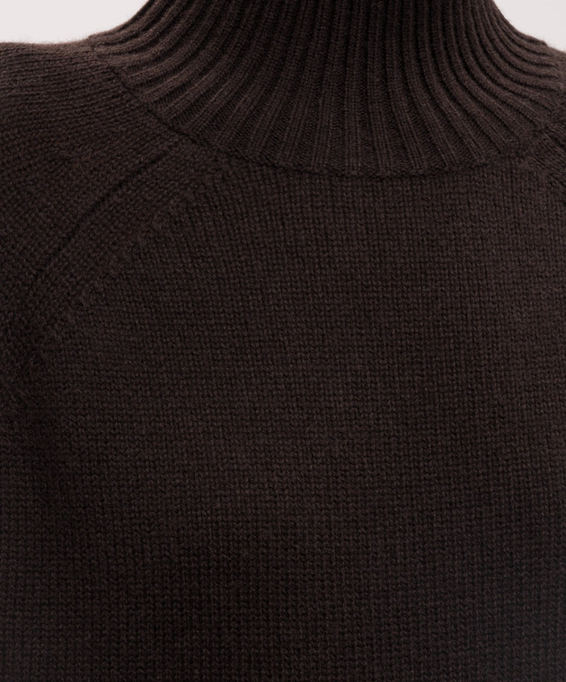 Allude Коричневий светр з вовни та кашеміру 26517104 зображення 5