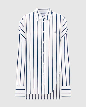 The Attico Белая рубашка в полоску 260WCH00004VVV055AA