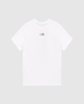 Maison Margiela MM6 Дитяча біла футболка з емблемою M61022MM04I