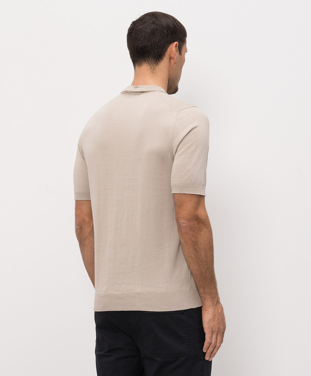 Cashmere&Whiskey Бежевое поло MB004Z изображение 4