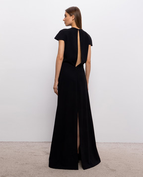 Jil Sander Чорна сукня максі з вовни J02CT0667J40356