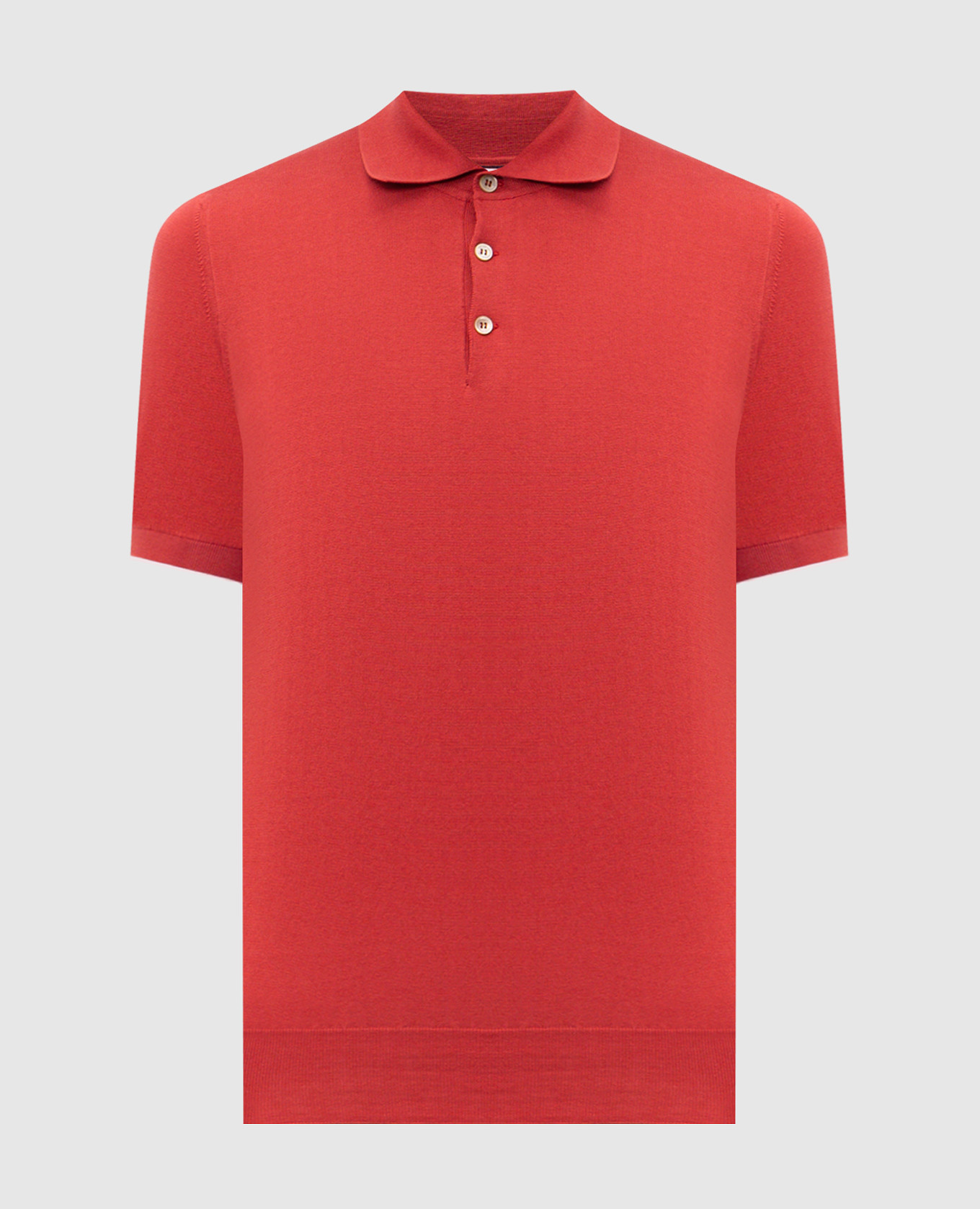 Красное поло из хлопка