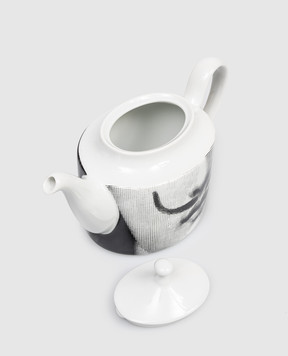 Fornasetti Білий порцеляновий чайник Tema e Variazioni P22X445