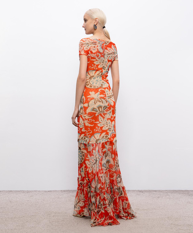 Etro Красное платье в принт WRHA062299IAS71 изображение 3