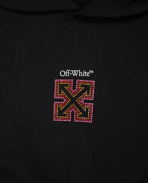 Off-White Дитяча чорна сукня з емблемою 44GDB06NF26F001