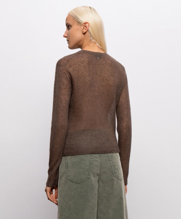 Dondup Коричневий джемпер з вовною альпаки DT419M00957DPTO зображення 4