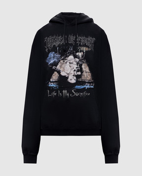 Vetements Черные худи COF Sacrifice MH27HD205Bw