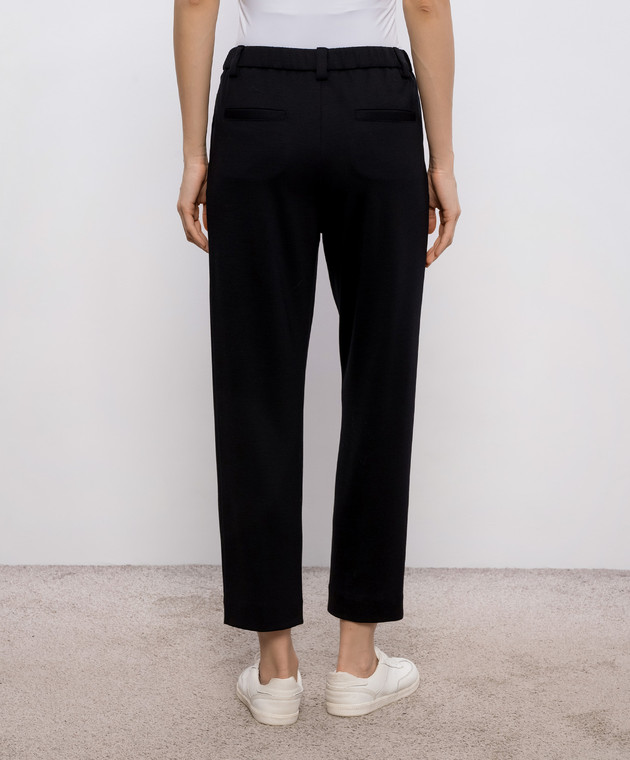 Marco Pescarolo Черные брюки из шерсти Zeza ZEZAD53Y19 изображение 3