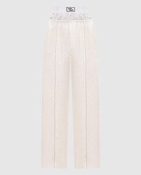 SSHEENA Бежевые штаны Paji с льном 26SSPAJITS26012