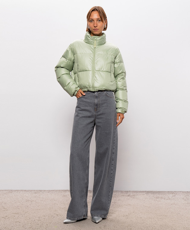 Twinset Зеленая стеганная куртка 262TP2642 изображение 2