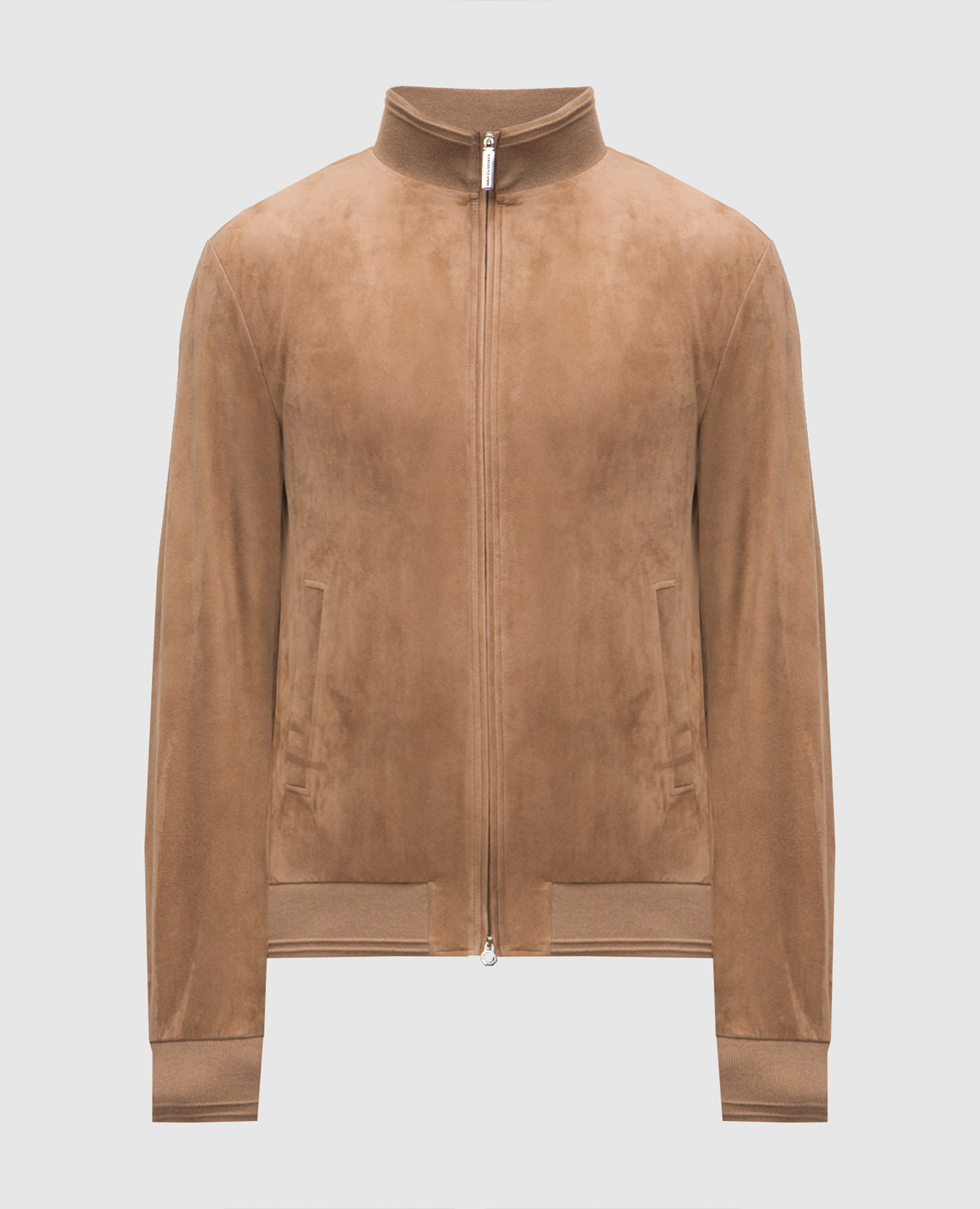 Коричневая замшевая куртка