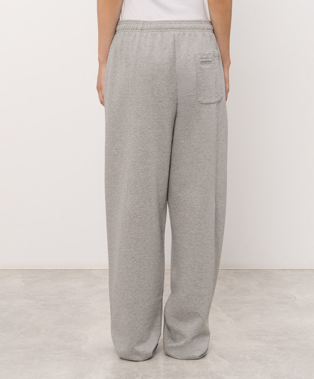 Vetements Серые меланжевые спортивные штаны MH27SP180G изображение 4