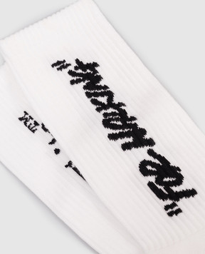 Off-White Белые носки For walking OMRA085C99KNI002