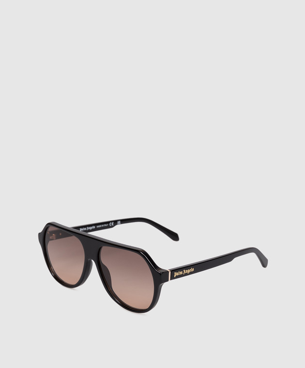 Palm Angels Чорні сонцезахисні окуляри Kelso PA1026106C59 зображення 3