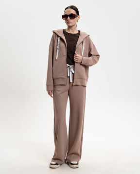 Max Mara Бежеві спортивні штани BALI з логотипом SMMBALI