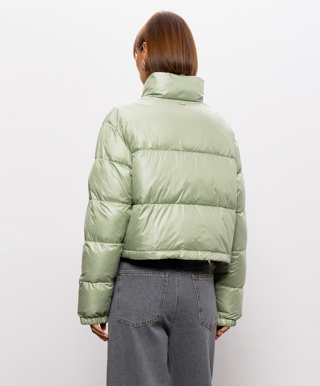 Twinset Зеленая стеганная куртка 262TP2642 изображение 4