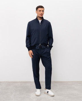 CAPOBIANCO Синий спортивный костюм из шерсти 20M463UN0020M808UN0060