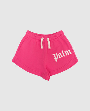 Palm Angels Дитячі рожеві шорти PGCI005S26FLE002
