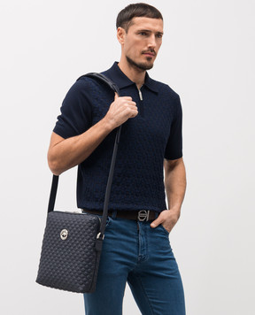 Stefano Ricci Синяя кожаная сумка с эмблемой ND156GTPMR1MR