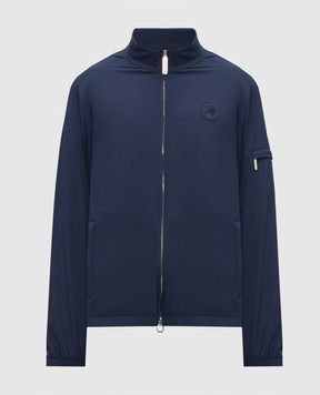 Stefano Ricci Синяя куртка с нашивкой эмблемы M6J4100010PL001HSAC64