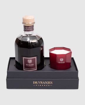 Drvranjes Подарунковий набір з аромадифузора та свічки Rosso Nobile GFT0X16BHBUE2250ml+80g
