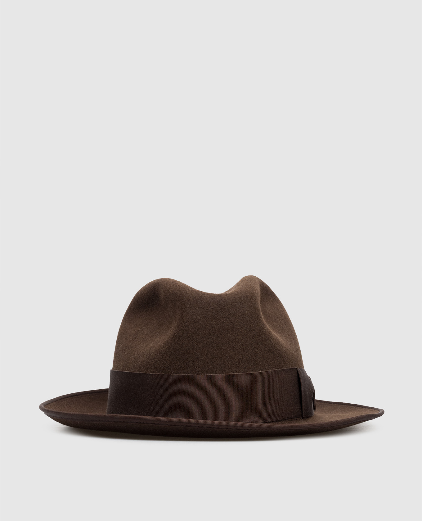 

Коричневая шляпа из шерсти кролика и кашемира, Коричневый, Шляпы