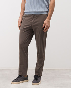 Peserico Коричневые брюки с логотипом R54725T2300800