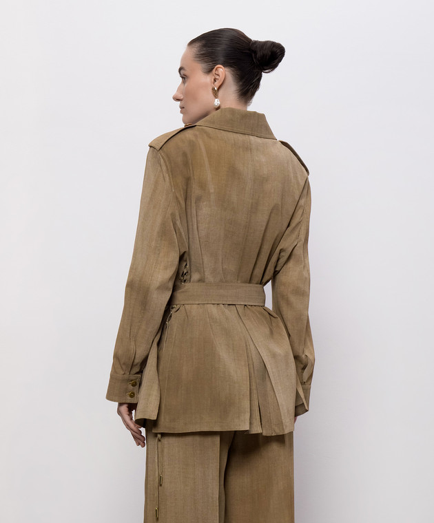 Ermanno Scervino Коричневая куртка D486I736CCIPRWK изображение 4