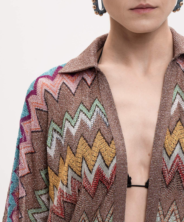 Missoni Платье в узор с разрезами MS26SQ1ZBR014K изображение 4